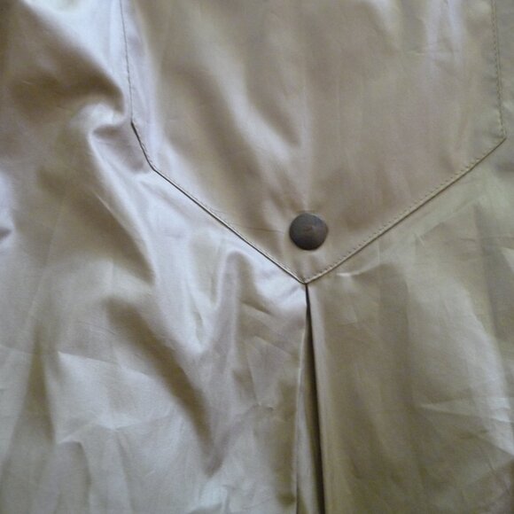 C.P. VINTAGE 80s UNIQUE SAGE /shiny/COLOR TRENCHCOAT SIZE EU 40 - Picture 6 of 10